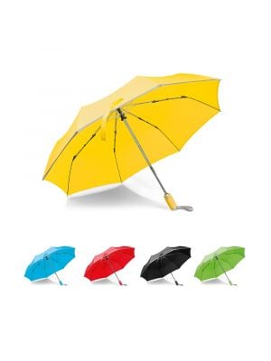 uma klassischer Regenschirm aus Polyester mit Logo Ansicht 3