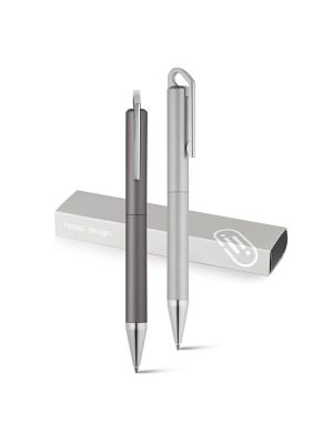 Luxus kugelschreiber branve hook matte metall mit werbung bilden 2