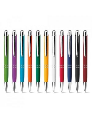 Kugelschreiber marieta soft metall mit werbung bilden 2