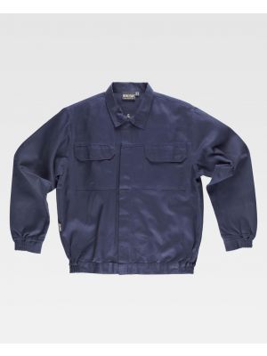 Workteam Arbeitsjacken und Jacken Hemdkragenjacke mit Metallreißverschluss und Klettverschluss 100% Baumwolle Ansicht 1
