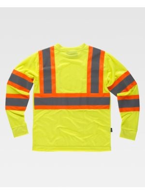 Reflektierende fluoreszierende reflektierende Workteam-T-Shirts ml aus Polyester Ansicht 1