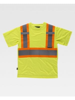 Reflektierende Workteam-T-Shirts fluoreszierender reflektierender MC aus Polyester Ansicht 1