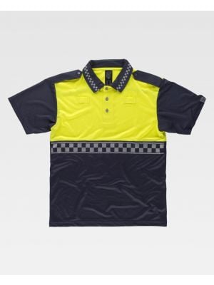 Reflektierende Workteam-Poloshirts, kombiniert mit reflektierendem Polyester, um Ansicht 1 zu personalisieren