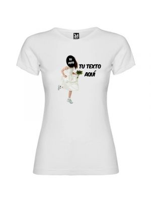 Weißes Junggesellenabschieds-T-Shirt der außer Kontrolle geratenen Braut mit Ihrem Fotodruck Ansicht 1