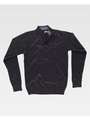 Sweatshirts für Arbeitsteams mit Stehkragen aus kombiniertem Polyester mit sichtbarem Aufdruck 1