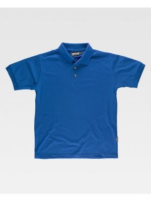 Kurzärmlige Arbeits-Poloshirts aus Polyester-Piqué mit sichtbarem Aufdruck 1