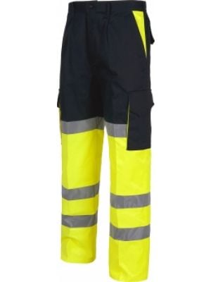 Reflektierende Workteam-Hose mit kombinierter Warnschutzansicht 1