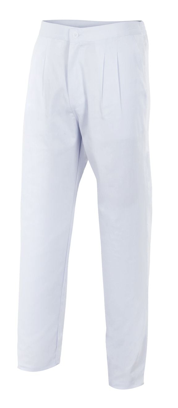 Velilla weiße Pyjama-Hose mit Baumwollknopf zum Anpassen Ansicht 1