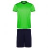 Sportsausrüstung roly set sport united polyester fluor grün navy mit Werbung bilden 1