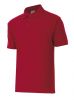 Kurzärmliges Arbeits-Poloshirt aus Velilla 105502 aus granatroter Baumwolle mit sichtbarem Aufdruck 1