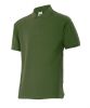 Kurzärmliges Arbeits-Poloshirt aus Velilla 105502 aus jagdgrüner Baumwolle mit sichtbarem Aufdruck 1