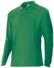 Langärmelige Arbeits-Poloshirts aus Velilla 105503 aus grüner Baumwolle mit sichtbarem Aufdruck 1