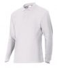 Velilla Langarm-Poloshirts für die Arbeit 105503 in weißer Baumwolle mit sichtbarem Druck 1