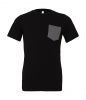 Kurzärmelige t shirts bella frs15606 black/deep heather zu personalisieren bilden 1