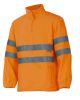 Reflex-Fleece Fleece-Fleece Warnschutz-Polyester orange fluoreszierend Ansicht 1