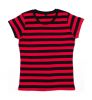 Kurzärmelige t shirts mantis frs19948 black/red gedruckt bilden 1