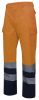 Zweifarbige Warnschutzhose aus Baumwolle mit mehreren Taschen orange fluorin marineblau zum Anpassen Ansicht 1