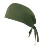 Küchenhüte Velilla-Hut mit Streifen 190 g jagdgrüne Baumwolle zum Anpassen Ansicht 1