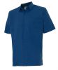 Marineblaue Kurzarm-Velilla-Arbeitshemden mit einer Tasche Ansicht 1
