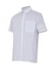 Weiße Kurzarm-Velilla-Arbeitshemden aus Baumwolle mit einer Tasche Ansicht 1