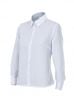 Velilla Damen-Langarm-Arbeitshemden aus weißer Baumwolle mit Druck Ansicht 1