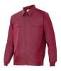 Arbeitsjacken und burgunderfarbene Velilla-Baumwolljacke mit sichtbarem Aufdruck 1