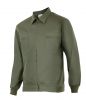 Arbeitsjacken und Jacken velilla jagdgrüne Baumwolljacke mit sichtbarem Aufdruck 1