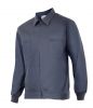Arbeitsjacken und Jacken velillagraue Baumwolljacke mit sichtbarem Aufdruck 1