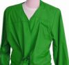 Peñas-Blusen mit offenem Hals 1-farbig für Jungen in kastanienbrauner Baumwolle Ansicht 1