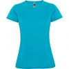 Technische t shirts roly montecarlo woman polyester türkis mit Logo bilden 1