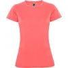 Technische t shirts roly montecarlo woman polyester fluor koral mit Logo bilden 1