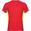 Technische t shirts roly tokyo polyester rot gelb bilden 1