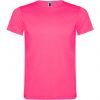 Kurzärmelige t shirts roly akita polyester fluor pink mit Werbung bilden 1