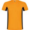 Technische t shirts roly shanghai kids polyester fluor orange schwarz zu personalisieren bilden 1