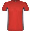 Technische t shirts roly shanghai polyester rot graphit mit Werbung bilden 1