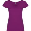 Kurzärmelige t shirts roly guadalupe woman 100% baumwolle purpur mit Logo bilden 1