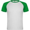 Technische t shirts roly indianapolis polyester weiß farngrün mit Werbung bilden 1