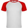 Technische t shirts roly indianapolis polyester weiß rot mit Werbung bilden 1