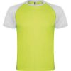Technische t shirts roly indianapolis polyester fluor grün weiß mit Werbung bilden 1