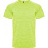 Technische t shirts roly austin polyester fluor gelb meliert mit Werbung bilden 1