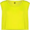 Kurzärmelige t shirts roly mara woman polyester fluor gelb mit Werbung bilden 1