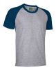 Kurzarm T-Shirt valento caiman in marengo cotton vigore marineblau mit Logo Ansicht 1