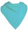 Einfarbige 52x52 hellblaue quadratische Schals aus Polyester-Popeline mit Logo Ansicht 1