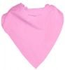 Einfarbige quadratische Schals aus Polyester 60x60 in rosa Polyester mit sichtbarem Aufdruck 1