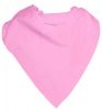 Einfarbige 52x52 rosafarbene quadratische Schals aus Polyester-Popeline mit Logo Ansicht 1